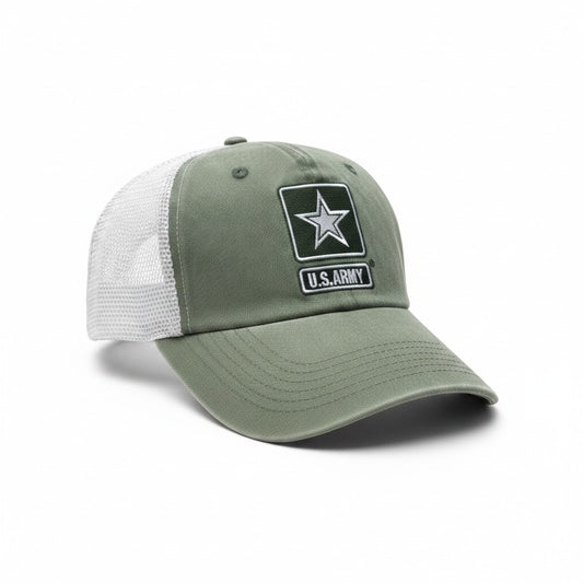 U.S. Army Star Trucker Hat – Olive Green