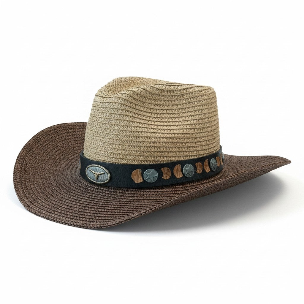 The Durango Two-Tone Straw Hat - Unisex