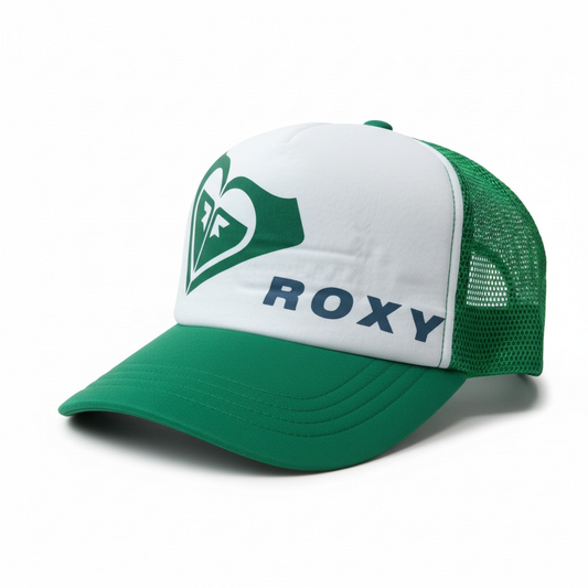 Roxy Finish Line Trucker Hat – Green/White