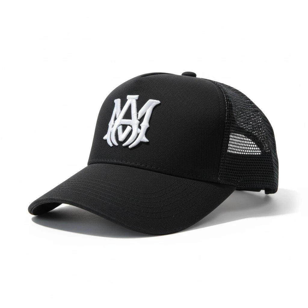 Amiri MA Monogram Mesh Trucker Hat