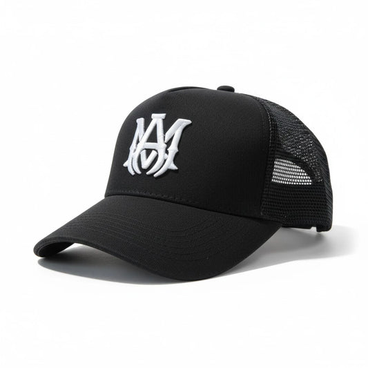Amiri MA Monogram Mesh Trucker Hat
