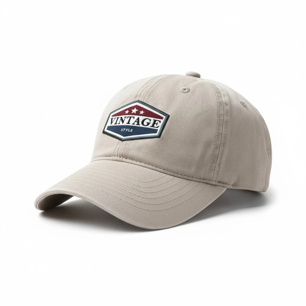 The Heritage Vintage Dad Hat or Vintage Shield Twill Cap