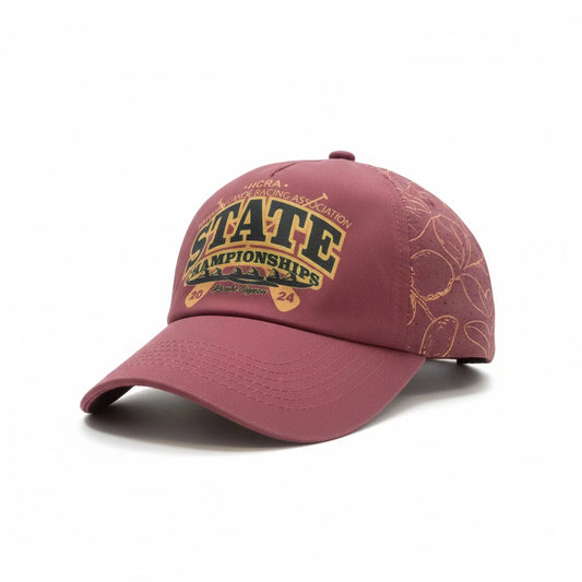 HCRA State Championships 2024 Performance Cap – Burgundy