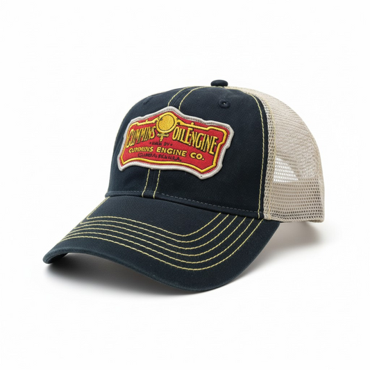 Vintage Cummins Oil Engine Patch Trucker Hat