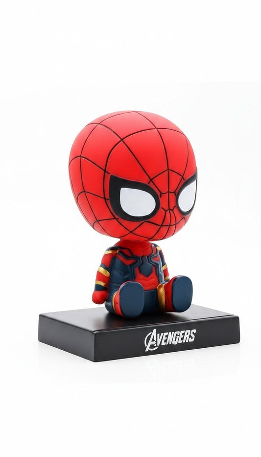 Marvel Avengers Spider-Man Iron Spider Sitting Mini Bobblehead / Figure